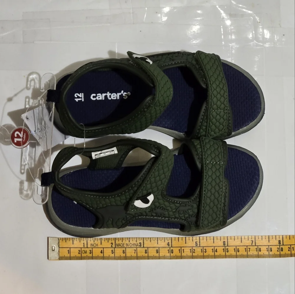 Dinosaur Green Light‎ Up Outsole Kids Sandals